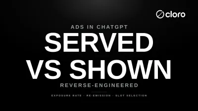 How ChatGPT picks which served ad to show — served vs shown across 3M+ responses