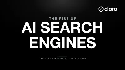 AI search engine interface concept