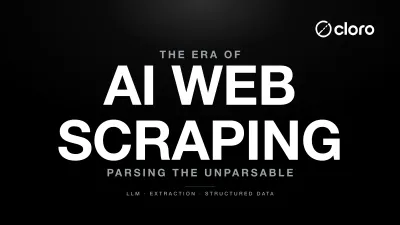 AI Web Scraping conversion of chaos to order