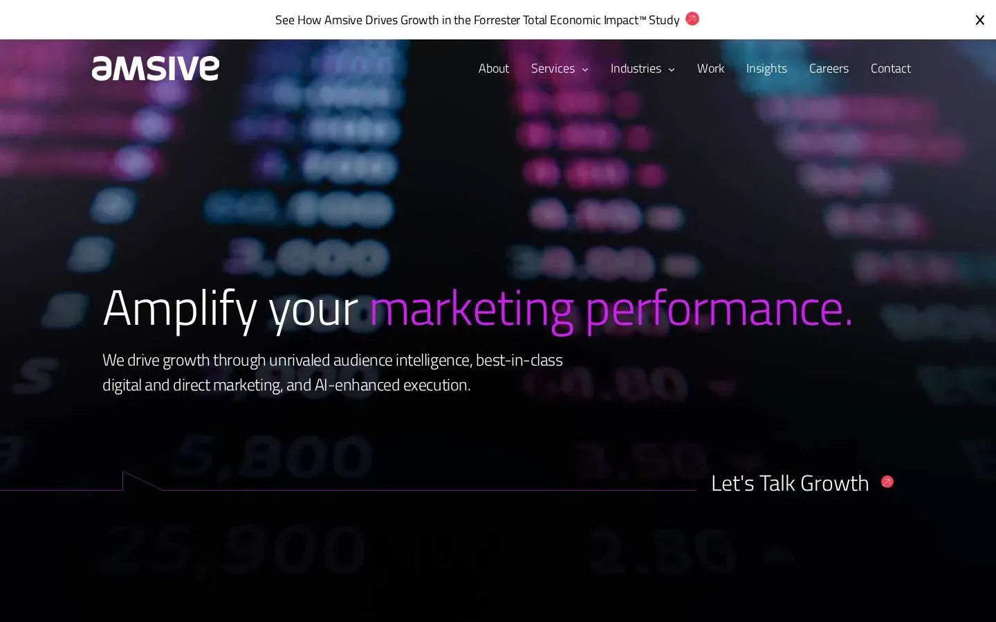 Amsive homepage