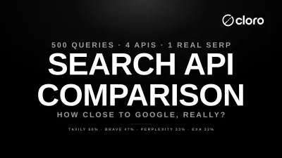 Best search API comparison — Brave, Tavily, Exa and Perplexity measured against the real Google SERP over 500 queries