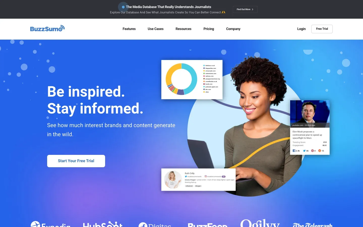 BuzzSumo homepage