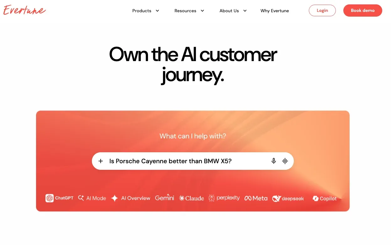 Evertune homepage