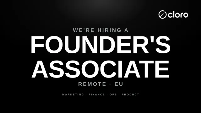 Founder's Associate at cloro