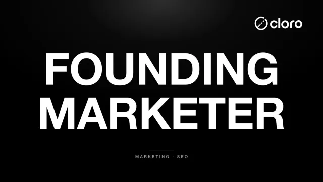 Founding Marketer at cloro
