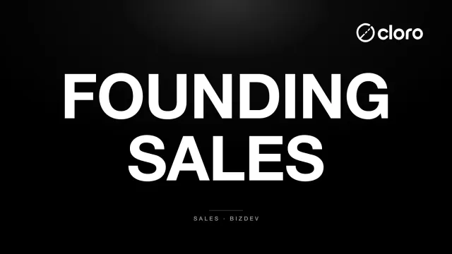 Founding Sales at cloro