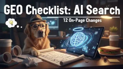 GEO checklist 12 on-page changes
