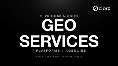 GEO services 2026 comparison