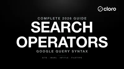 Google search operators cheat sheet and example queries