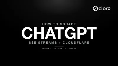 ChatGPT scraping and event stream parsing diagram