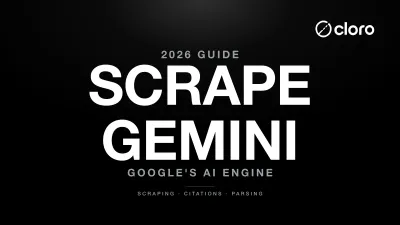 Google Gemini scraping and internal API parsing diagram