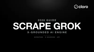 Grok AI scraping and X-grounded source parsing diagram