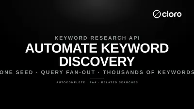 Keyword research API: automating keyword discovery from the live SERP with query fan-out