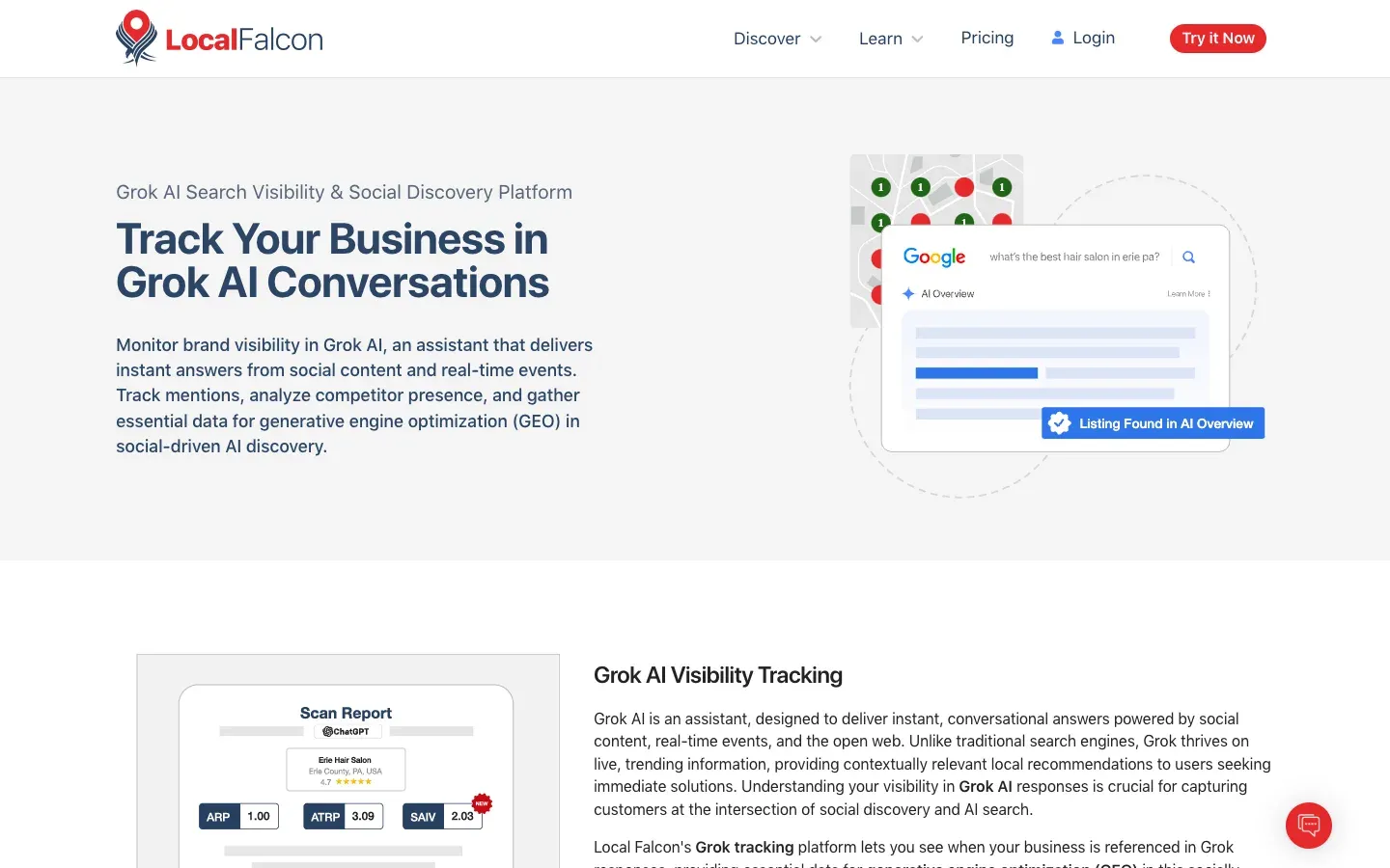 Local Falcon homepage