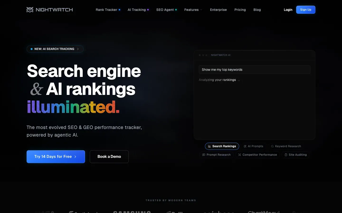 Nightwatch homepage