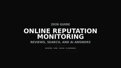 Online reputation monitoring across reviews, search, and AI answers