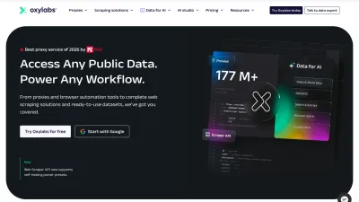 Oxylabs homepage