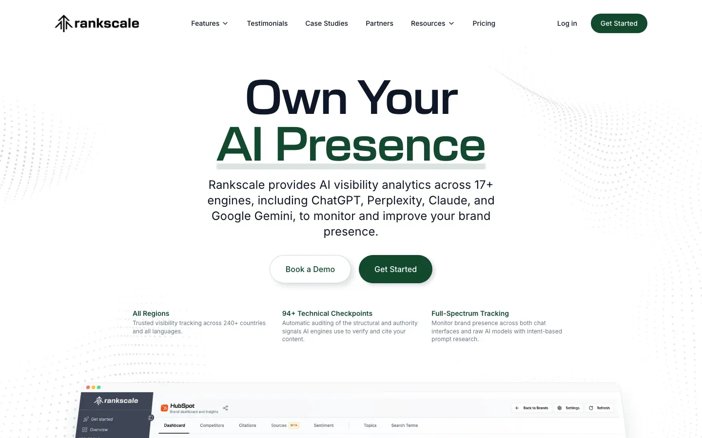 Rankscale homepage