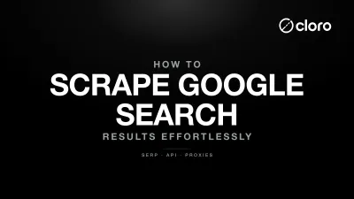 Google Search scraping and structured data extraction diagram