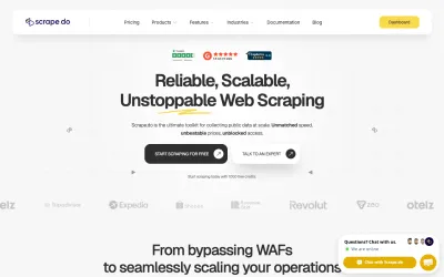ScrapeDO homepage