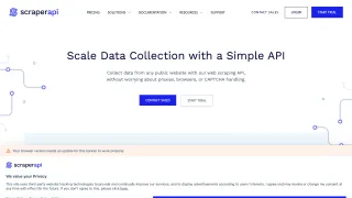 ScraperAPI homepage