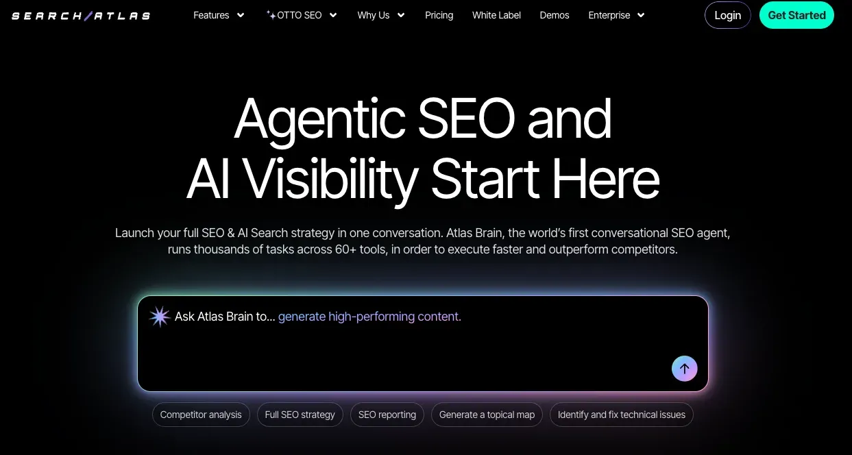 Search Atlas homepage