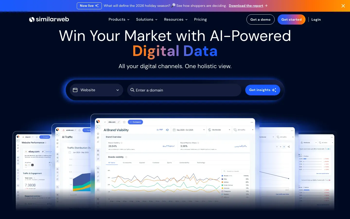 Similarweb homepage