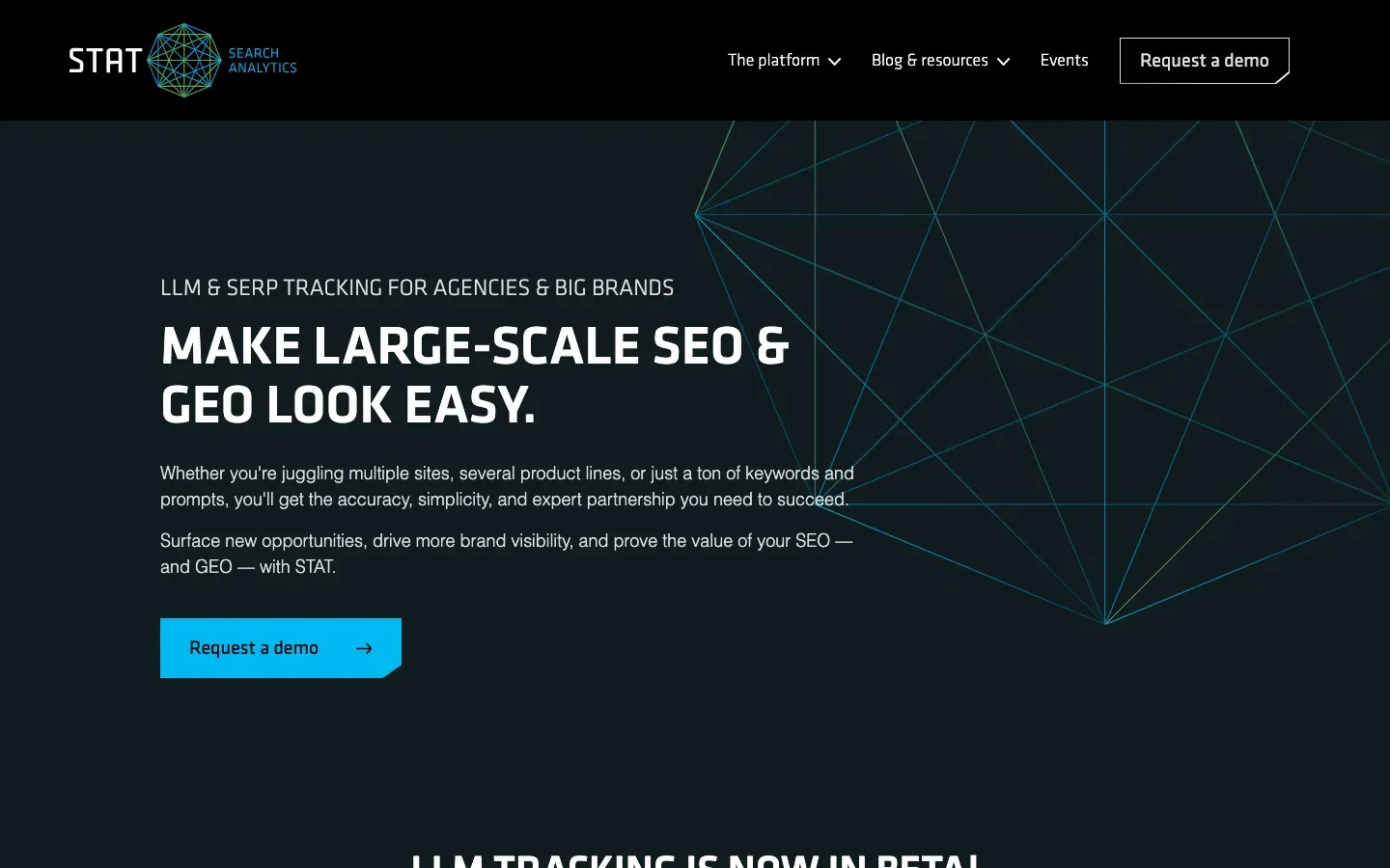 STAT Search Analytics homepage