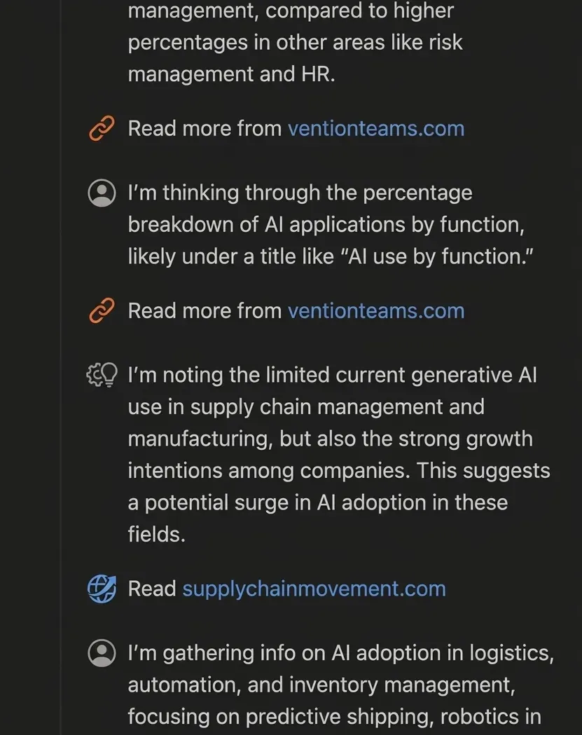 AI engine web search in action — the same grounding surface your agent gets from cloro