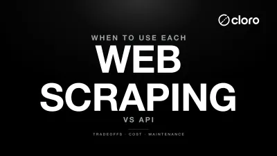 Web scraping vs API decision diagram