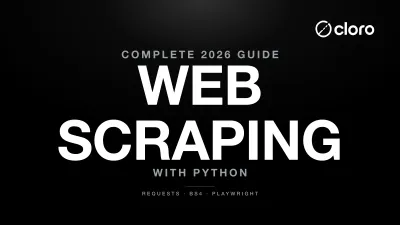 Web scraping with Python — toolkit and decision flow