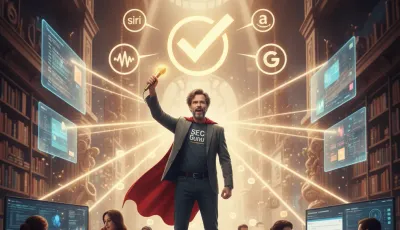 Answer Engine Optimization concept art