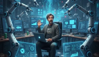 AI SEO workflow and automation concept